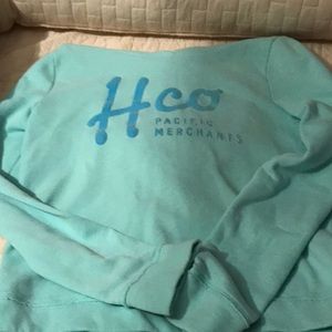 Hollister mint green hoodie sweatshirt